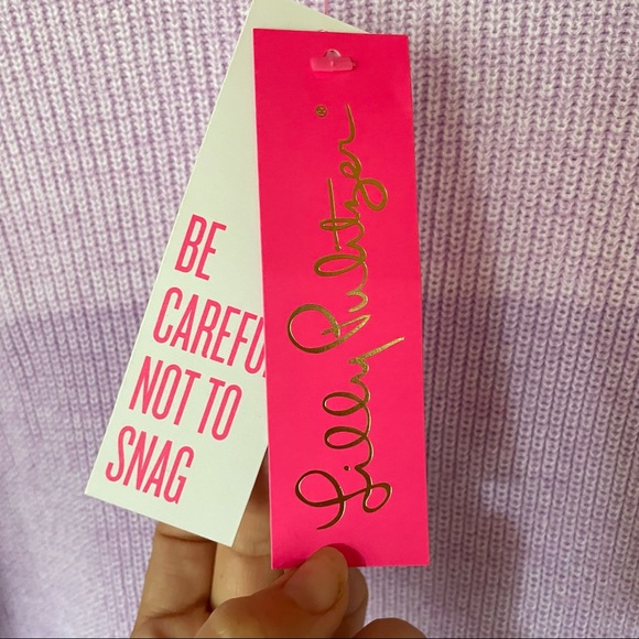 Lilly Pulitzer Cortina Sweater Periwinkle Purple Marled Ombré - Picture 4 of 8